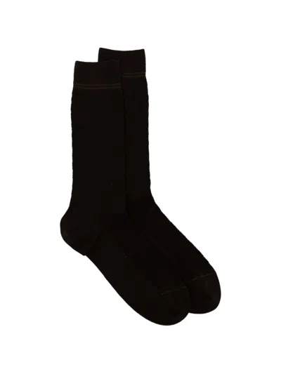 Zegna Mid-calf Socks In Black