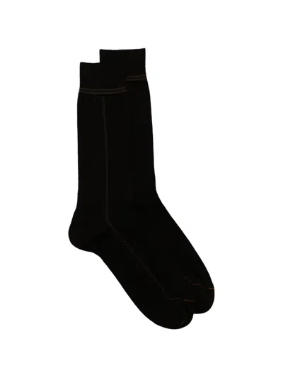 Zegna Mid-calf Socks In Black