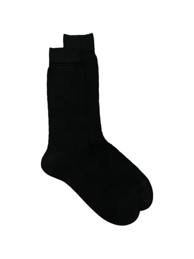 Zegna Mid-calf Socks In Black