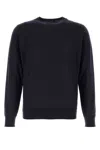Zegna Midnight Blue Cashmere Blend Sweater In Blue