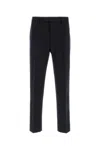 Zegna Man Pants Charcoal Size 38 Wool In Blue