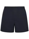 Zegna Midnight Blue Nylon Swim Shorts In Blue