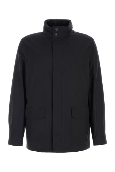 ZEGNA MIDNIGHT BLUE WOOL JACKET