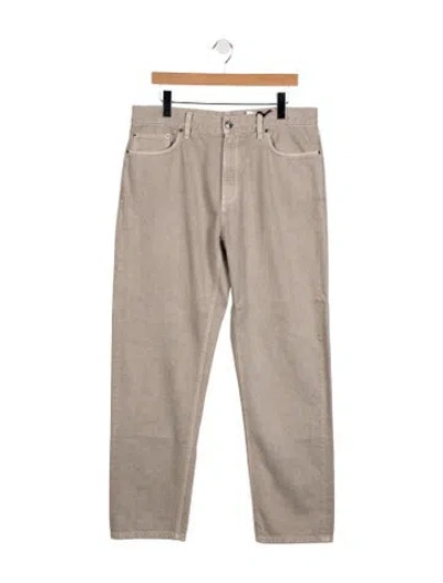 Pre-owned Zegna Mid-rise Straight Leg Jeans W/ Tags In Multicolor