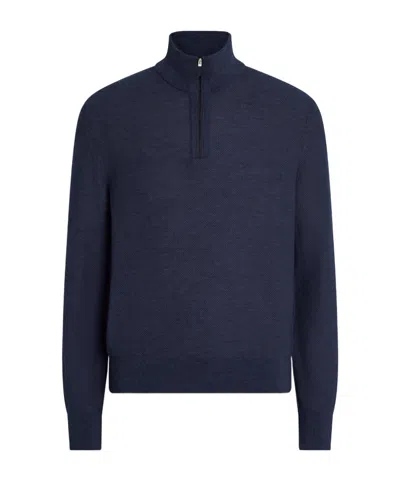 ZEGNA ZEGNA LONG SLEEVE FRONT ZIPPED JUMPER