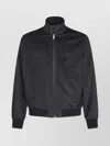 Zegna Modern High Collar Jacket Featuring Pockets In Multi