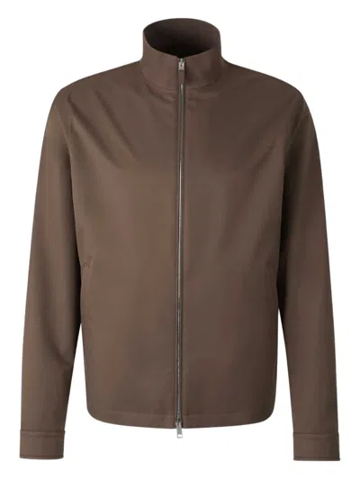 Zegna Motorin 100cc Jacket In Brown