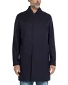 Zegna Motorin 300cc Coats And Trench Coats Blue In Navy Blue