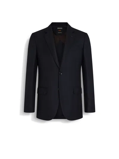Zegna Navy Blue Centoventimila Wool Jacket