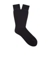 Zegna Everyday Cotton-blend Socks In Black