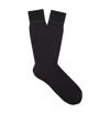 Zegna Grey Cotton Socks In Blue