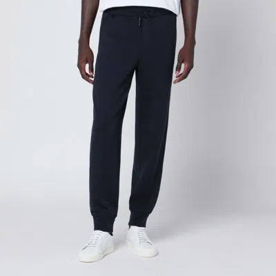 Zegna Navy Blue Jogging Pants In Wool Blend