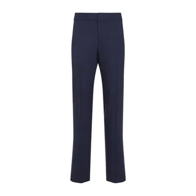 Zegna Navy Blue Linen Oasi Pants