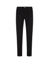 ZEGNA NAVY BLUE STRETCH COTTON ROCCIA JEANS