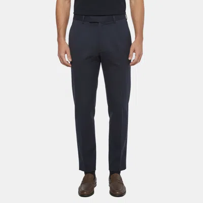 Pre-owned Zegna Navy Blue Wool Blend Tailored Trousers L