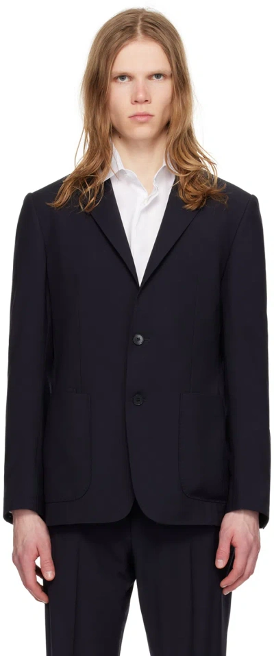 Zegna Navy Breathable Suit In 722744a7 Navy Blue