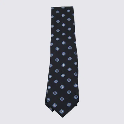 ZEGNA NAVY SILK TIE