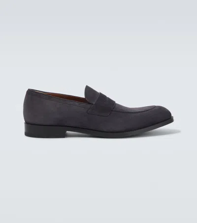 Zegna Loafers New Classic Aus Leder In Blau