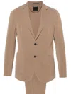 Zegna Notched-lapels Single-breasted Suit In Neutrals