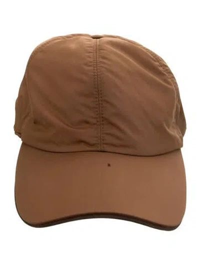 Pre-owned Zegna Nylon Baseball Cap In Brown
