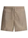 Zegna Swimwear With Back Pocket And Metal Eyelets In Brown