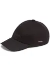 Zegna Casquette En Oasi Cashmere Bleu Foncé In Black