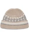 Zegna Light Taupe Oasi Cashmere Beanie In Neutrals