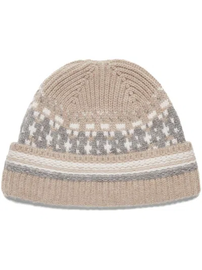 Zegna Light Taupe Oasi Cashmere Beanie