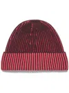 Zegna Fuchsia And Dark Purple Oasi Cashmere Beanie In Pink