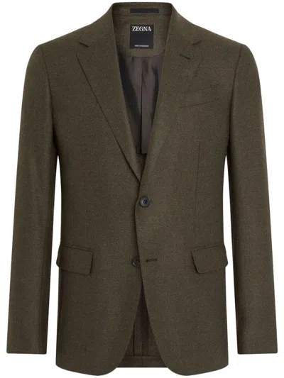 Zegna Oasi Blazer In Green