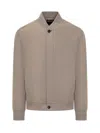 Zegna Cashmere Blouson In Beige