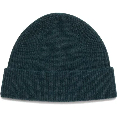 Zegna Dark Green Oasi Cashmere Beanie In Multi