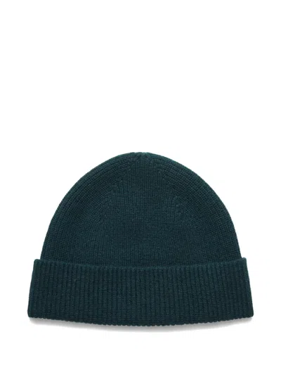 Zegna Oasi-cashmere Beanie Hat In Green