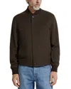 Zegna Oasi Cashmere Elements Bomber Jacket In Brown