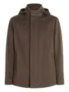 Zegna Oasi Cashmere Elements Cima Jacket In Brown