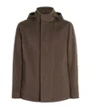 Zegna Oasi Cashmere Elements Cima Jacket In Brown