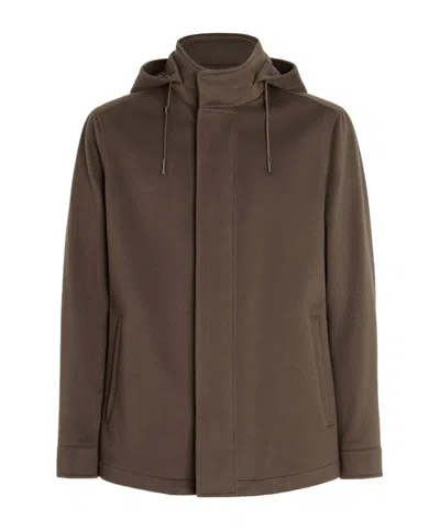 ZEGNA OASI CASHMERE HOODED JACKET