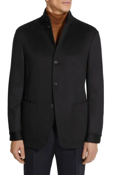 Zegna Oasi Cashmere Ii Conte Jacket In Black