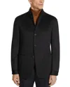 Zegna Oasi Cashmere Il Conte Chore Jacket In Black
