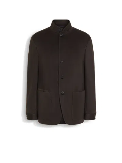 Zegna Oasi Cashmere Il Conte Jacket In Brown