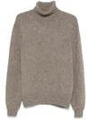 Zegna Oasi Cashmere Jumper In Brown