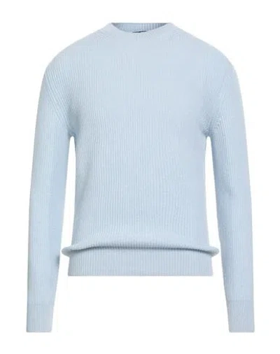 Zegna Oasi Cashmere Man Sweater Sky Blue Size 36 Cashmere