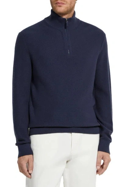 ZEGNA ZEGNA OASI CASHMERE QUARTER ZIP SWEATER