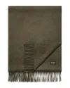 Zegna Oasi Scarf In Dark Green Multimélange