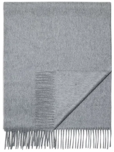Zegna Grey Oasi Cashmere Scarf