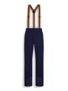 Zegna Cashmere Ski Salopettes In Ink Blue