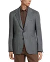 Zegna Oasi Cashmere Sport Coat In Blue