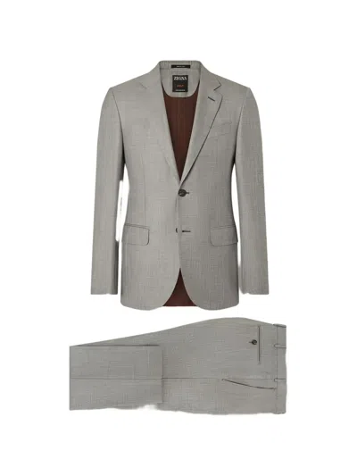 Zegna Oasi Cashmere Suit In Gray