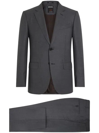 Zegna Oasi Cashmere Suit In Grey