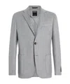 Zegna Oasi Cashmere Suit Jacket In Gray